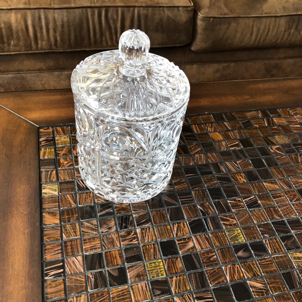 CUT GLASS Decorative Jar - Picture 10 of 11